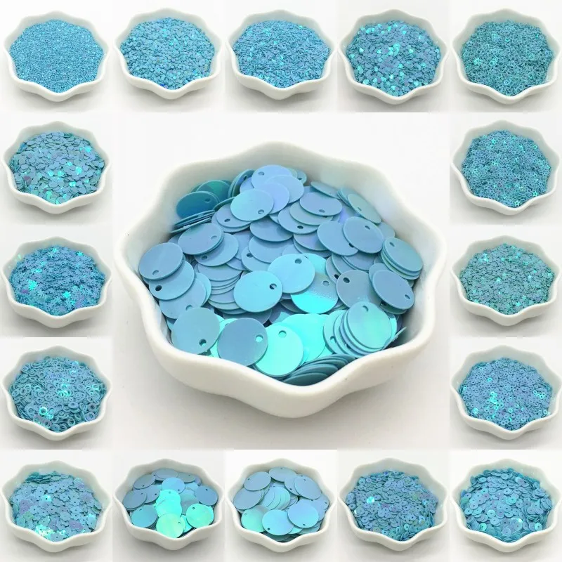 Пайетки s 3 30 мм AB синие пайетки Плоская Круглая чашка цветок ПВХ россыпью Сделай