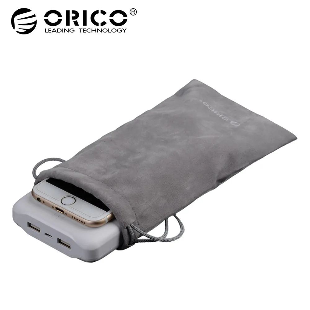 ORICO бархат 180x100mm мобильный телефон сумка HDD хранения для USB зарядника кабель