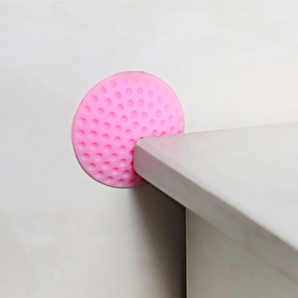 2Pcs Wall Thickening Mute Door Stick Rubber Fender Handle Lock Protective Pad Protection Stickers Home Decoration|Наклейки на стену| |