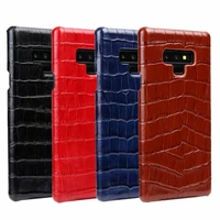 2018 hot genuine leather phone case for samsung galaxy note 9 note9 crocodile texture luxury cowhide back cover