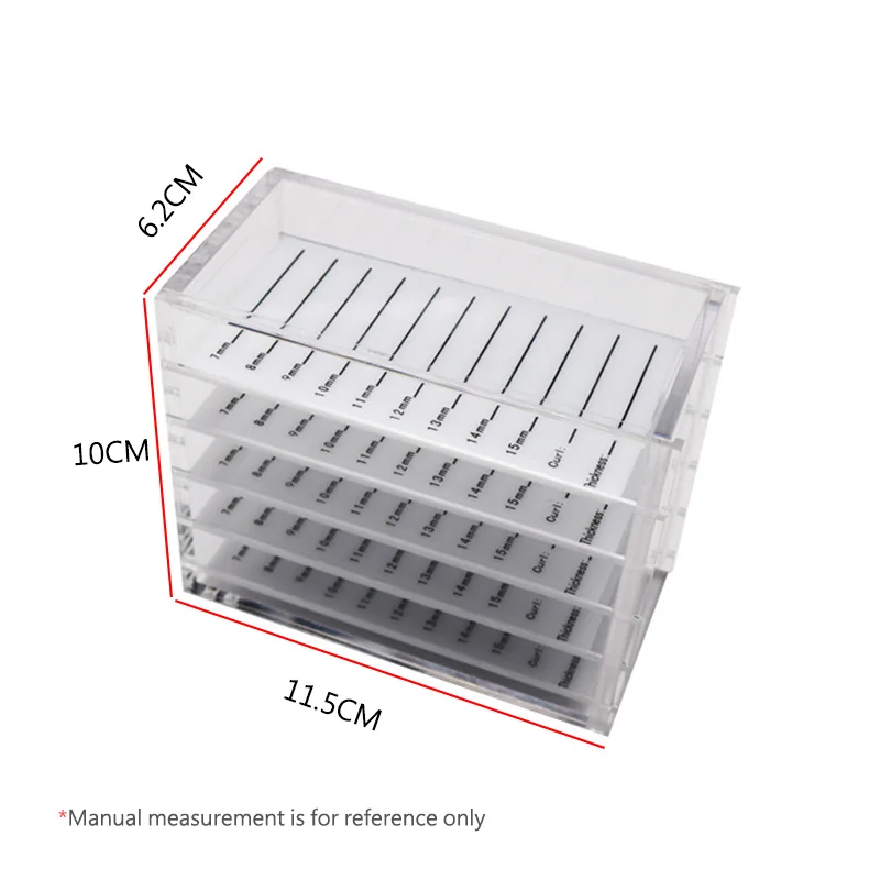 5 слойная акриловая коробка для хранения ресниц контейнер макияжа держатель клея