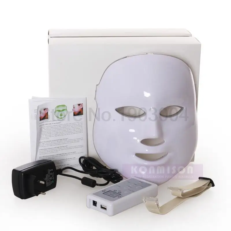 Home Use Photon Korean LED Photodynamic Facial Mask Beauty Instrument Anti acne Skin Rejuvenation led mask facial treatment | Красота и