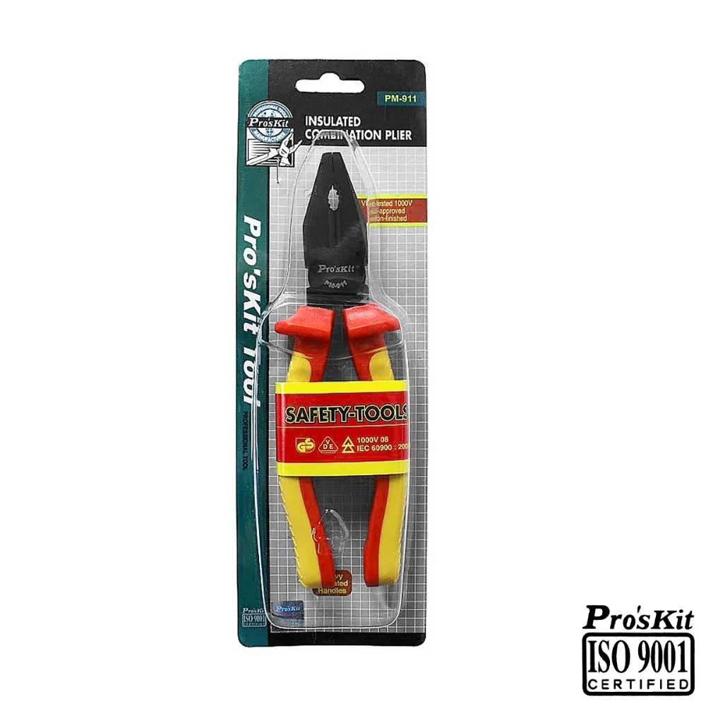 Pro'skit PM-911 утепленная Комбинации плоскогубцы кабель Резак для зачистки проводов