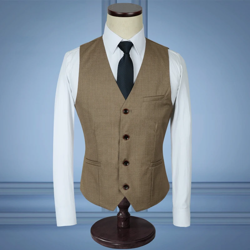Ccxo 2018 бренд Для мужчин костюмы Свадебные Бизнес хаки Пиджаки Slim Fit Костюмы