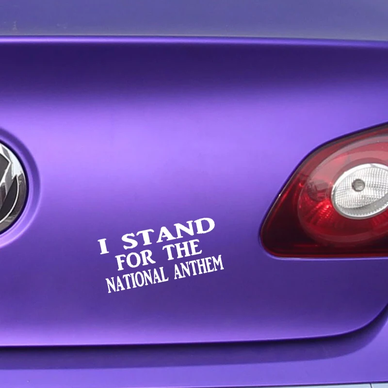 QYPF 15 5 см * 7 2 Fun I Stand For The National Anthem виниловая Автомобильная Наклейка черный