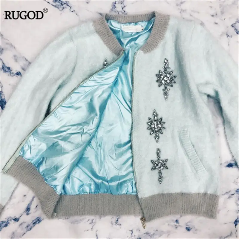 Новинка 2020 модный весенне осенний теплый норковый кашемировый кардиган Rugod