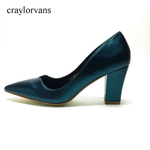 Новое поступление 2017, женская обувь, туфли-лодочки на высоком каблуке, свадебные туфли, модная обувь из искусственной кожи, женские синие туфли на каблуке, женская обувь