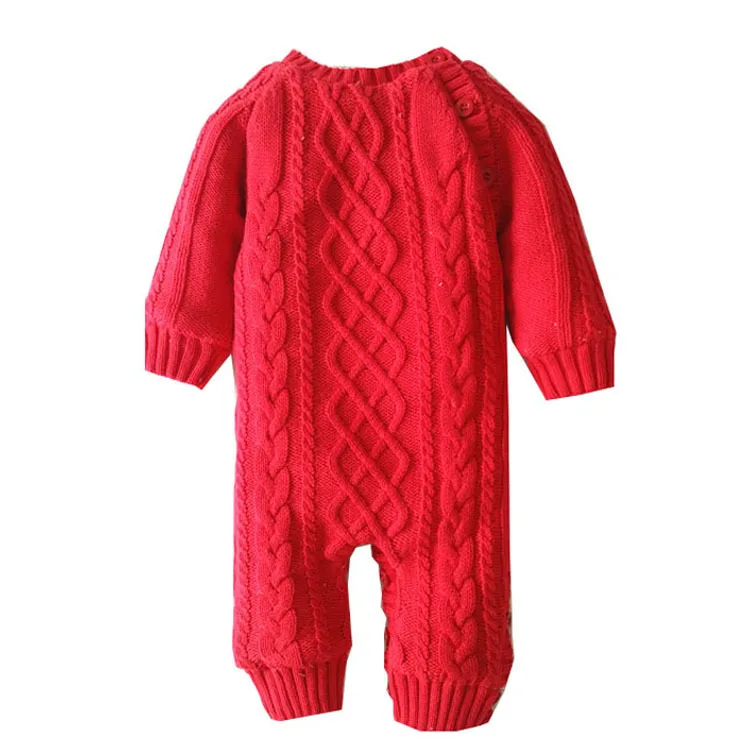 Детский шерстяной бархатный цельный костюм для мальчиков и девочек комбинезон с