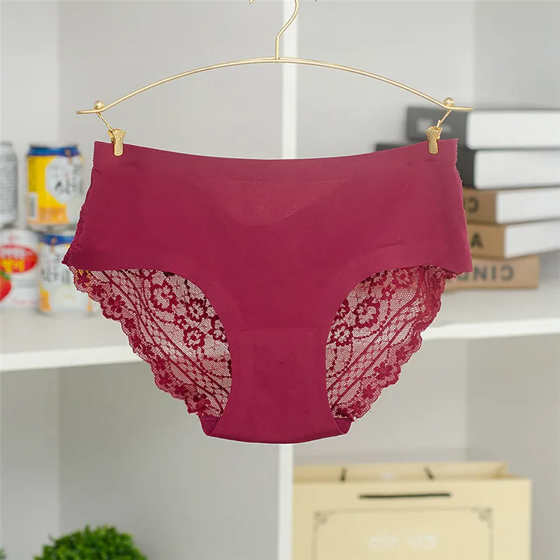 Женские кружевные сексуальные трусики ультратонкие прозрачные бесшовные брифы