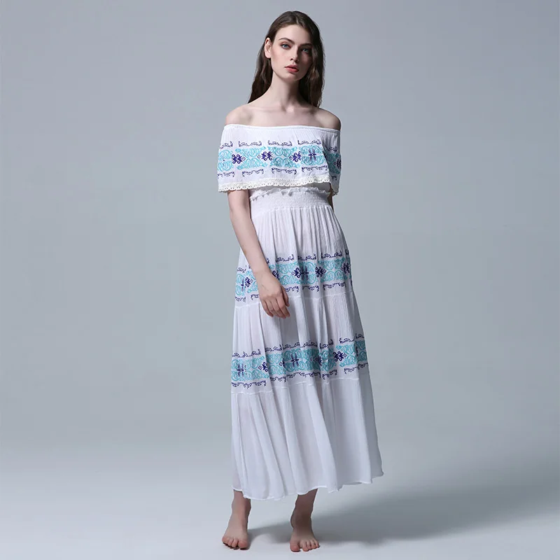 Женское платье высокого класса vestidos элегантное винтажное богемное вечернее с