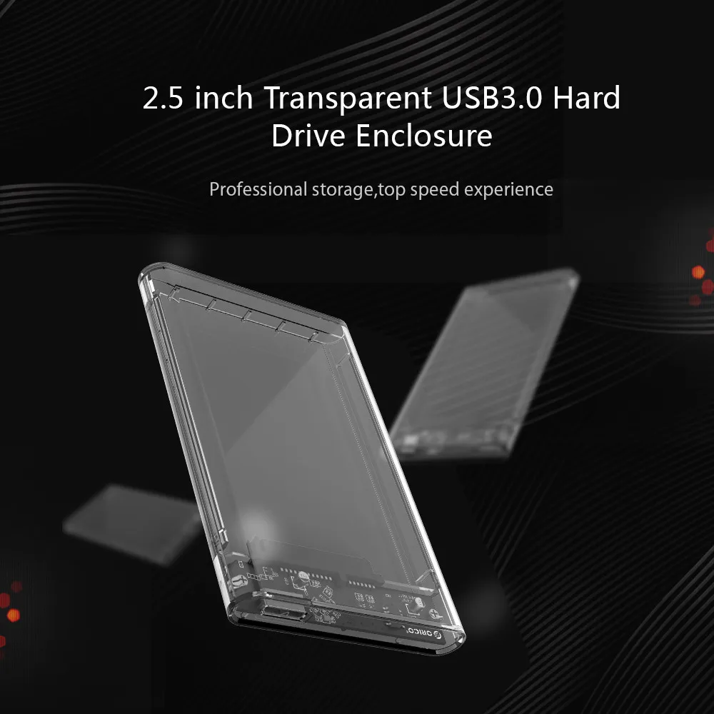 ORICO 2139U3-CR USB 3,0 внешний жесткий диск Корпус SSD чехол для 2,5 дюйма SATA HDD SSD Поддержка UASP SATA 2 ТБ жесткий диск корпус