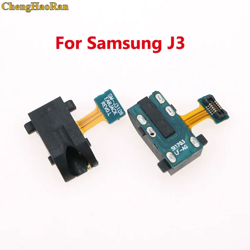 ChengHaoRan для samsung Galaxy S7 Edge G935 S8 S9 J3 J4 J6 NOTE 4 NTOE 8/9 разъем для наушников аудио гибкий кабель Разъем - Цвет: J3