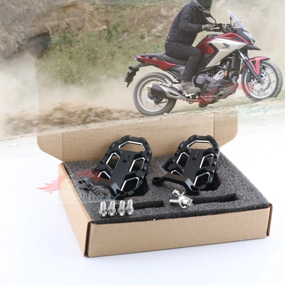 

For Honda NC700X NC700S 2012-2014 &NC750X NC750S 2014-2018 &CB500X 2015 2016 CNC Aluminum Motorbike Foot Pegs Footpegs Footrests