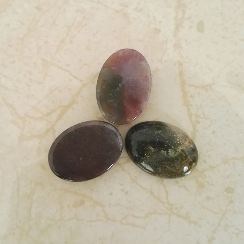 fashion good quality Natural Stone India agates 12pcs charm cab cabochon Beads for jewelry making Ring accessories no hole | Украшения и