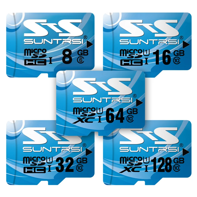 Suntrsi Micro SD Card 64GB Mini TF 32GB 16GB High Speed Class 10 Memory for Smartphone and Cameras Free Shipping | Компьютеры и офис