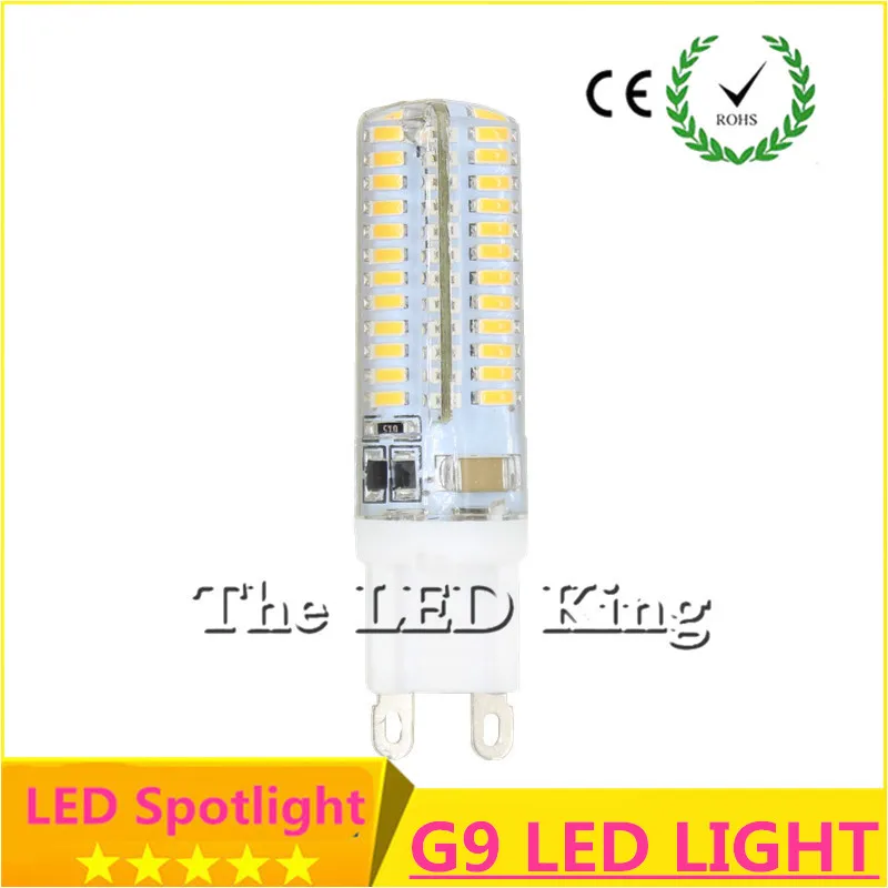 10 шт./лот 220 В/110 В Smd3014 G9 Светодиодная 9 Вт лампа-кукуруза сверхъяркая заменяемая