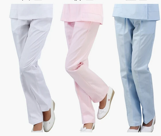 Nurse Uniform Summer Pants Elastic Doctor White Trouser Women Hospital Work Thin | Medical