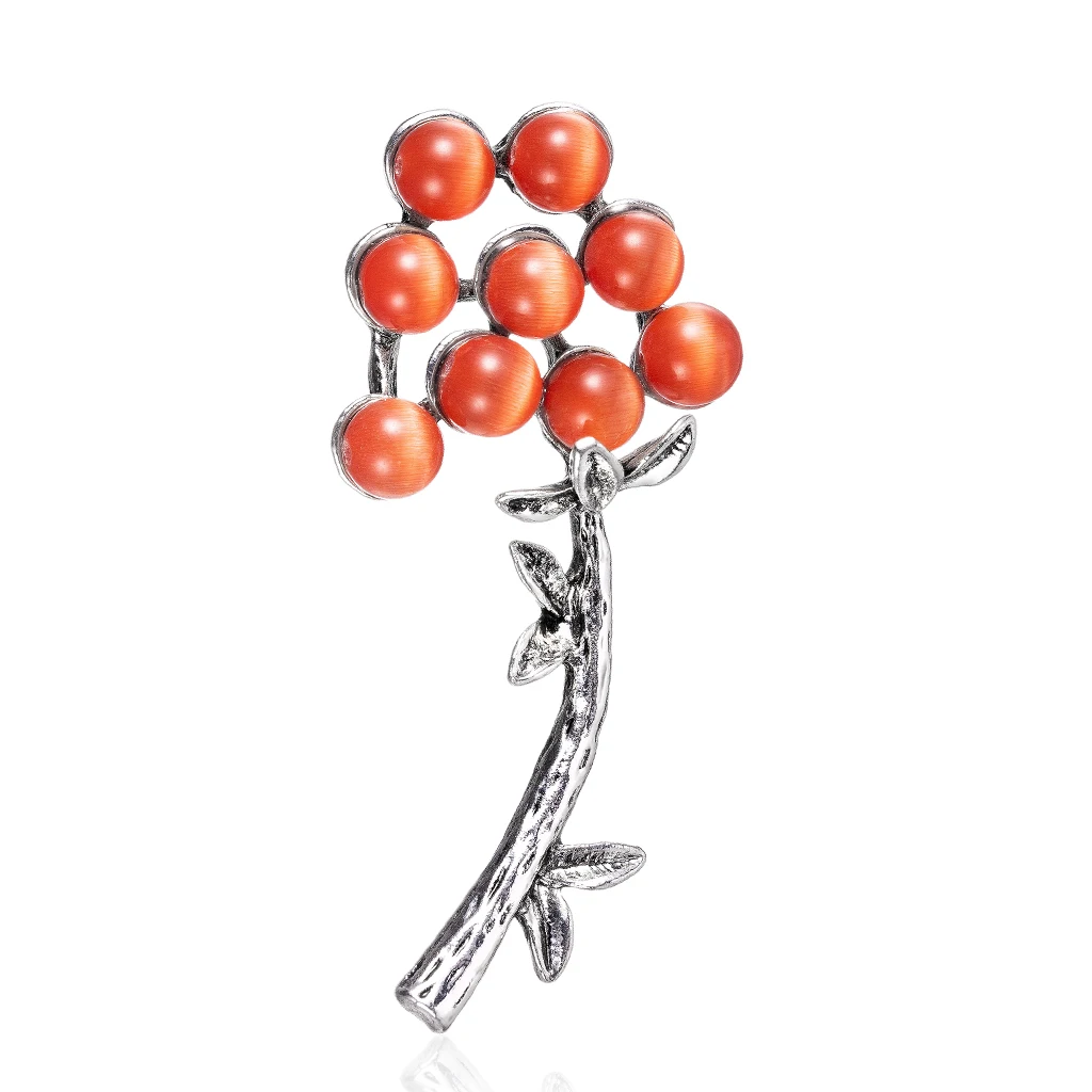 Глазурованная брошь с красивым цветком элегантная Праздничная свадебная модное