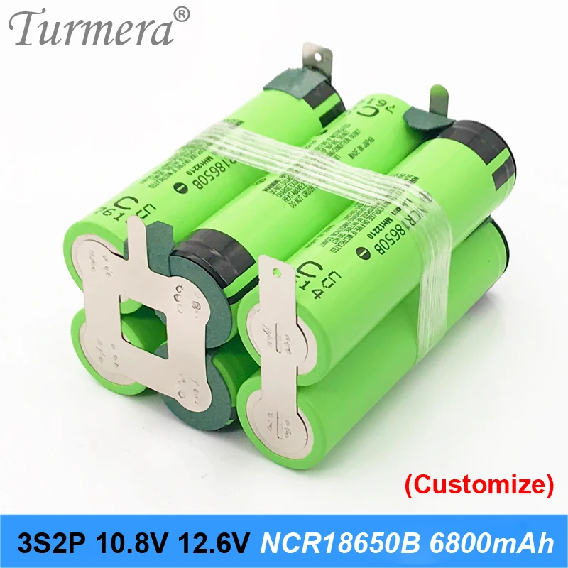 

Аккумулятор 3s2p, 18650 в, ncr18650b, 6800 мАч, 10,8 В, 12,6 в