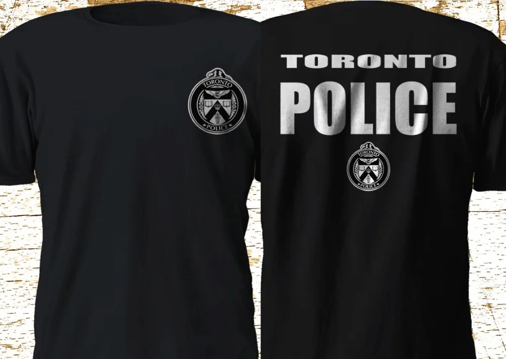 

New Toronto Police Service Department Fire Department Black T-Shirt 2019 Man'S Op Neck Designer Casual Tee Fitted T Shirts
