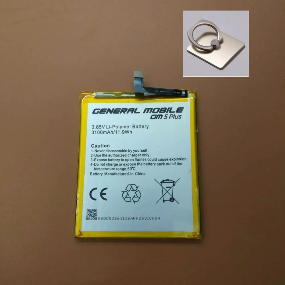 Новый аккумулятор 3100 mAh GM5 Plus для General Mobile Discovery 5 (General Plus) мобильного телефона |