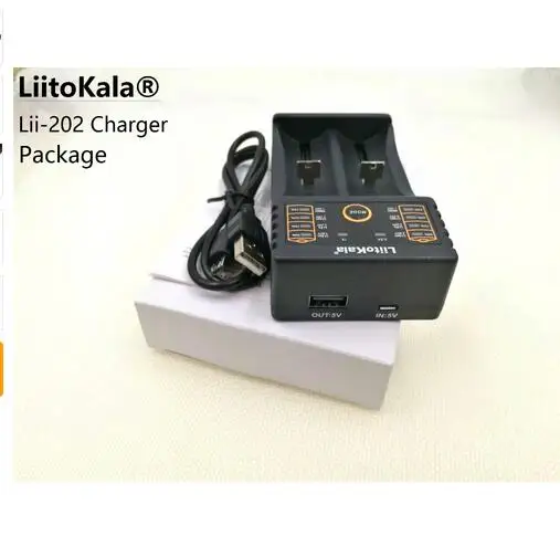 Умное зарядное устройство LiitoKala USB с функцией внешнего аккумулятора для Ni MH