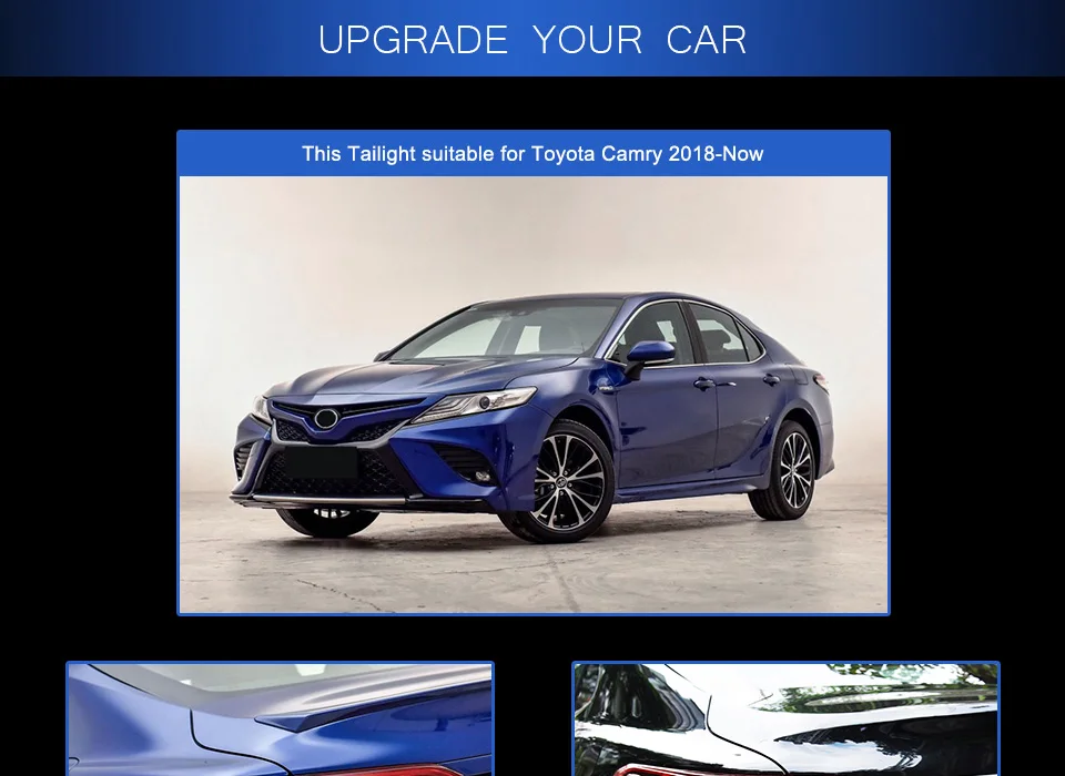 4 шт. автомобильный Стайлинг для Camry задние фонари Camry светодиодный задний фонарь DRL+ Динамический сигнал поворота+ тормоз+ задний фонарь