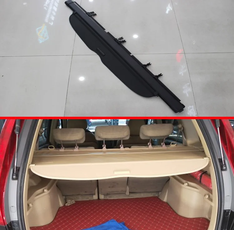 Для HONDA CRV CR V 2007 2011 алюминий + холст задняя крышка груза конфиденциальный экран