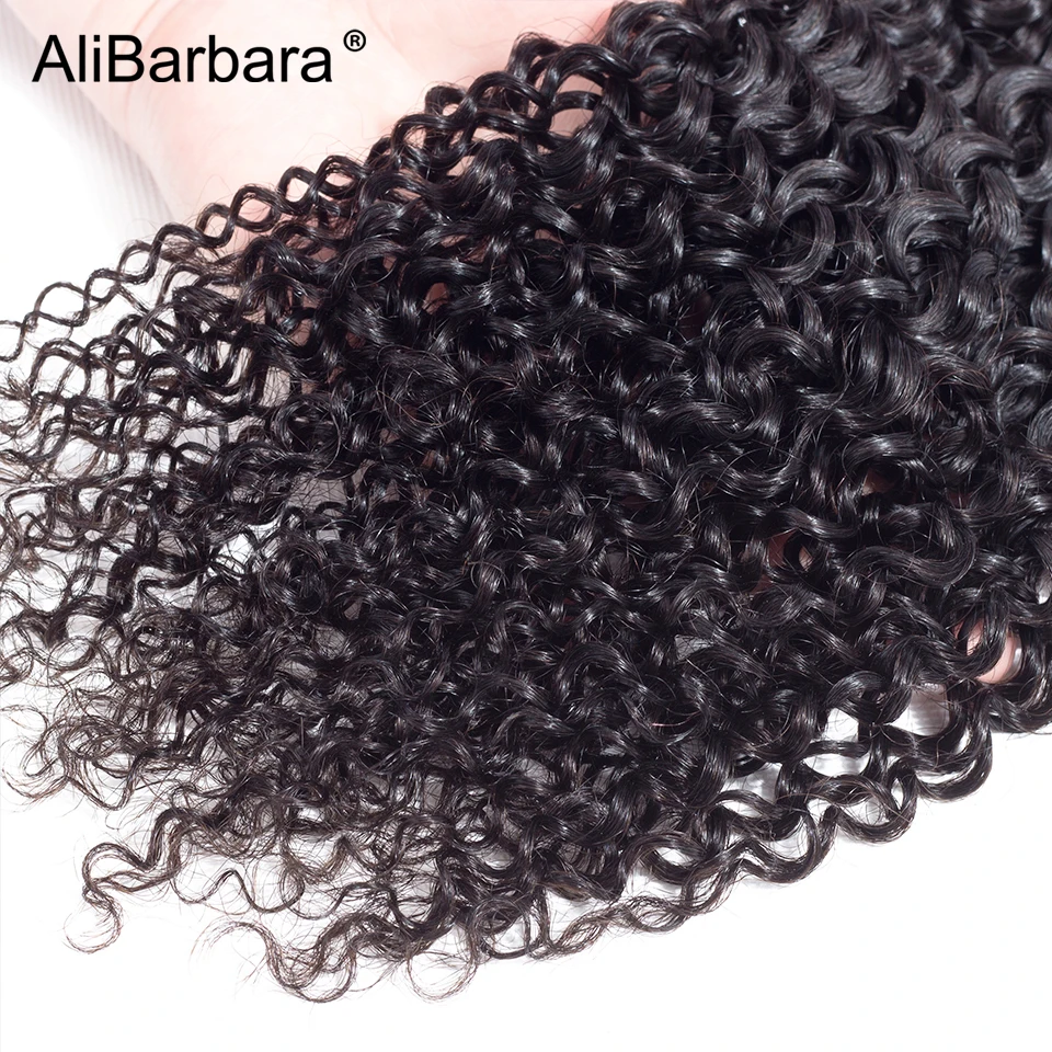 Искусственные бразильские афро кудрявые волосы пучки с застежкой свободная