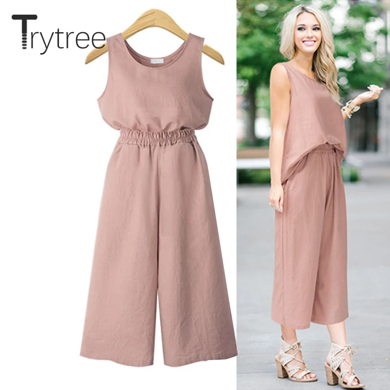 Trytree летний женский комплект из двух предметов Повседневный однотонный топ без