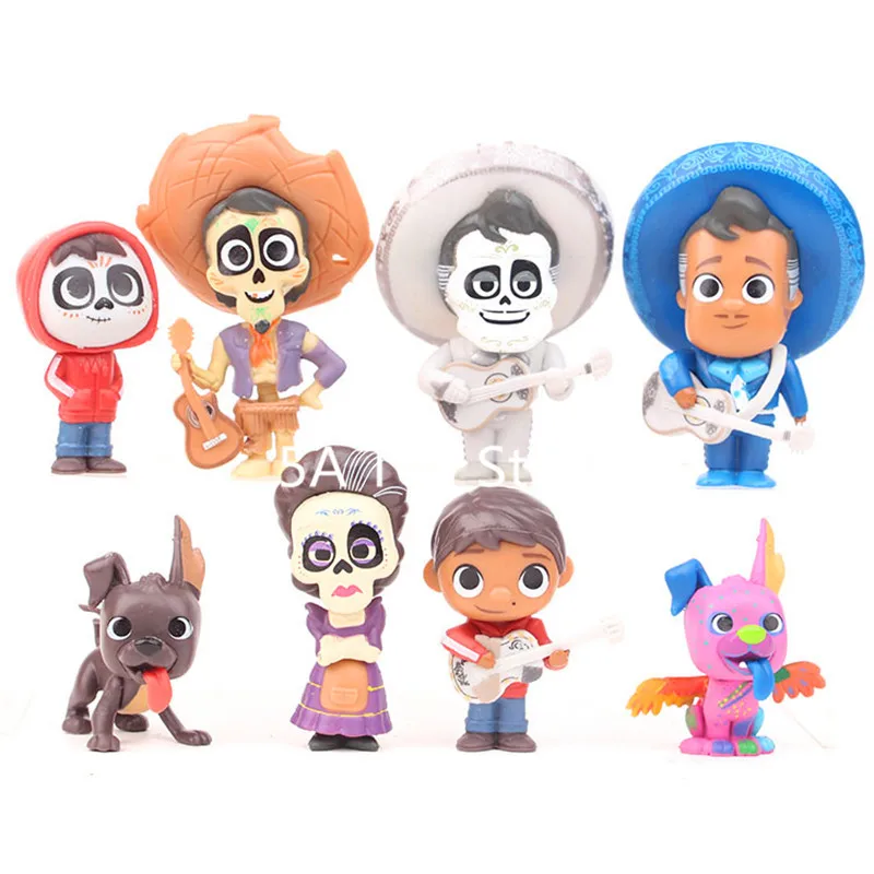 8 шт./лот персонажи из фильма Coco Pixar Мигель риверас коллекционеры игрушек Эрнесто