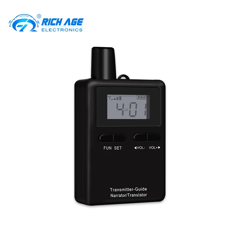 RichiTek RC2402 двухсторонняя система гида 1 передатчик для обучения Аудио связи