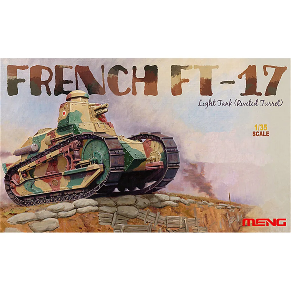 УВБ Meng TS011 1/35 французский FT17 легкий танк предназначенным для башни военные БТТ