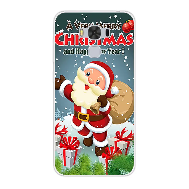 22 Чехол для Asus Zenfone 3 Max ZC553KL, дизайн рождественского сезона, Чехол Для Zenfone 3 Max 553KL, Силиконовый Чехол Для Zenfone 3 Zc553kl - Цвет: 22