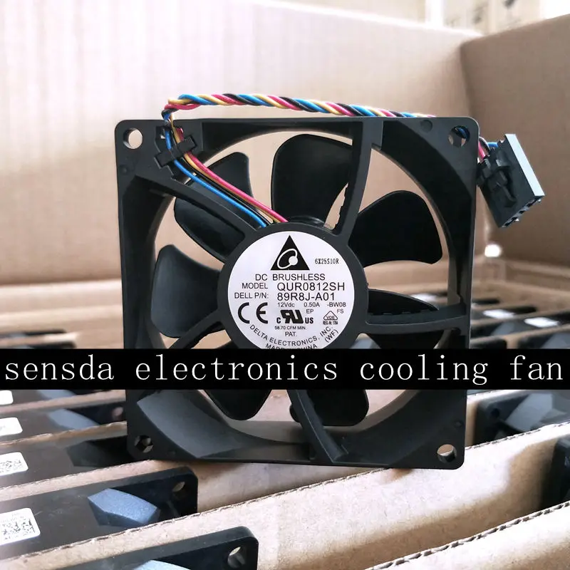 89R8J-A01 Для delta QUR0812SH совершенно новый 8025 80*80*25 мм DC12V 0.50A чехол охлаждающий вентилятор