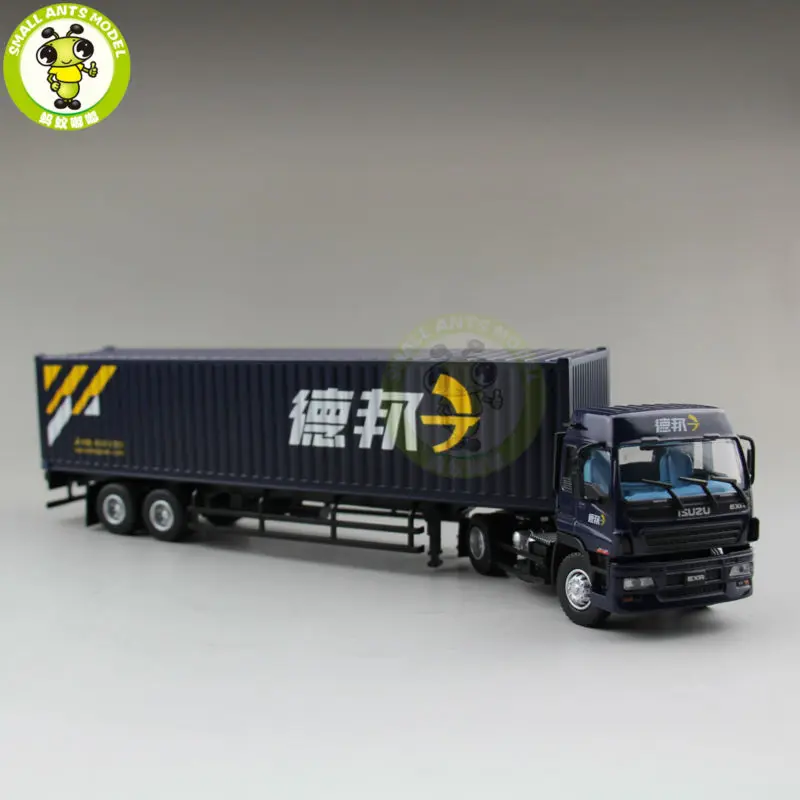 1/50 Isuzu EXR EXZ контейнер грузовика-трейлера depon логистика литья под давлением модель синий