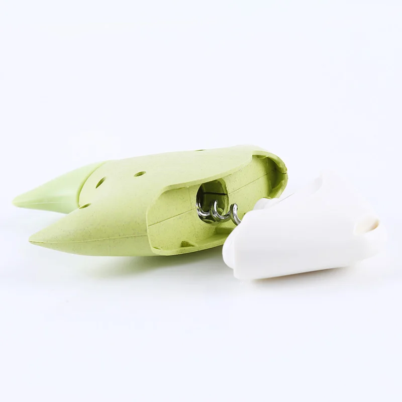 2 In 1 Silicone Fish Tail Shape Red Wine Bottle Opener Corkscrew Stopper Favors Set Accessories | Дом и сад