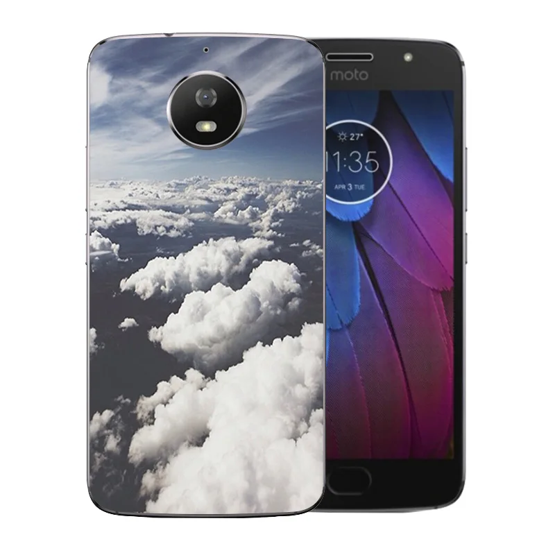 Чехол для телефона Motorola Moto G5s Сумка с ландшафтным узором тонкий мягкий