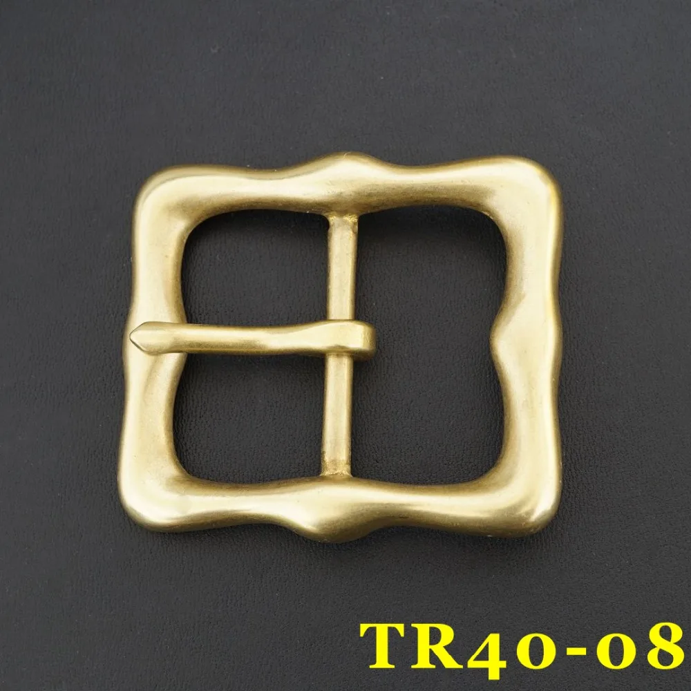 TR 40-08) 1 шт. 1-1/2 ''винтажная твердая латунная пряжка для ремня Высококачественная Пряжка кожевенное ремесло