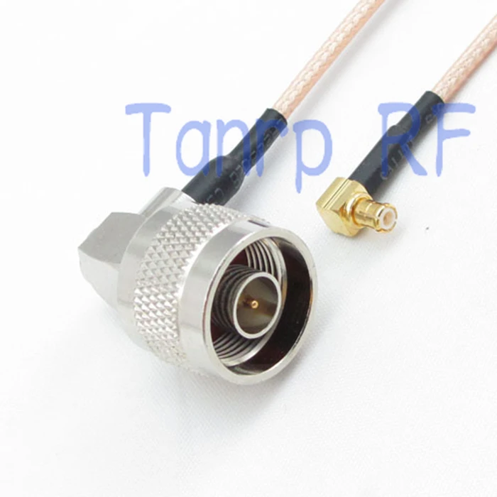 

10pcs 6in N male to MCX male both right angle RF adapter connector 15CM Pigtail coaxial jumper cable RG316 extension cord