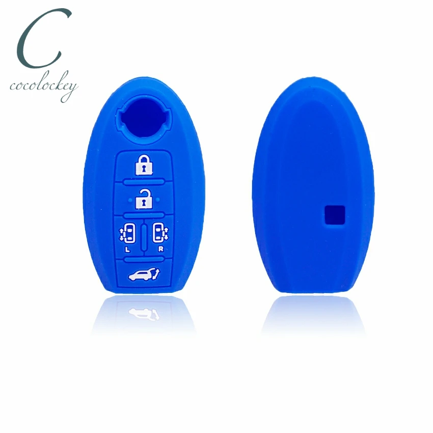 Cocolockey чехол для ключа nissan jdm e51 elgrand Smart Key 5 кнопок строительный автомобиля 2004-2011 |