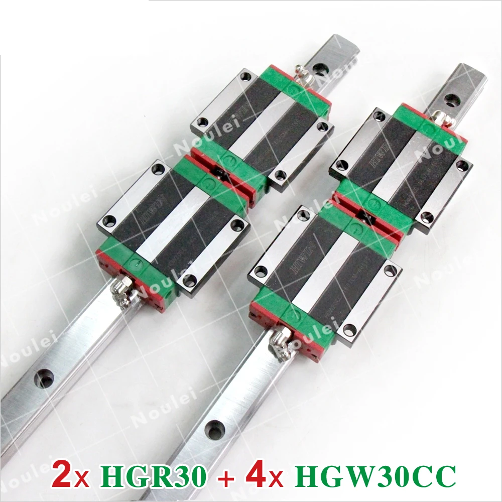 HGW30CA HIWIN линейные направляющие HGR30 и HGW30CC блоки каретки HGW30 30 мм набор чпу|Линейные
