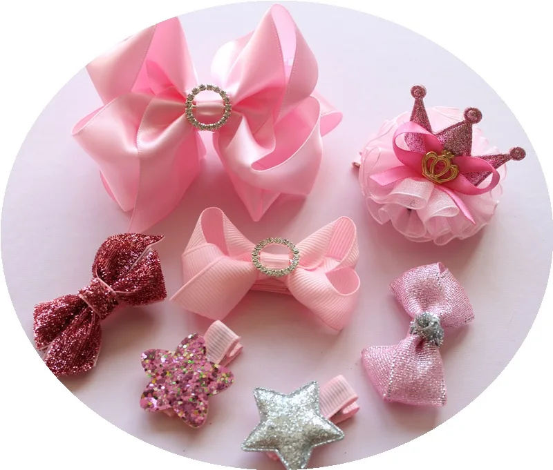1 комплект бант для девочек милый заколка волос принцессы аксессуары лента