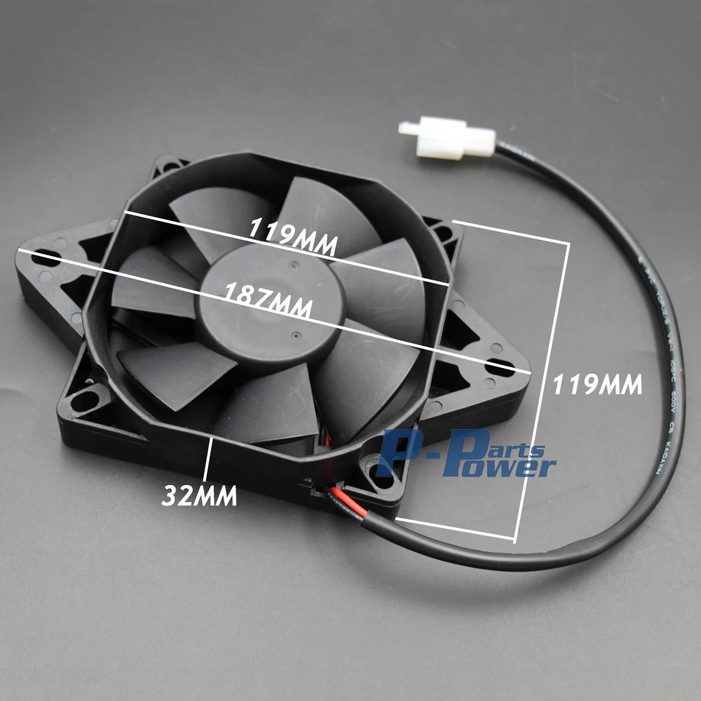 12 Volt Electric Engine Cooling Fan Radiator For Honda Kawasaki Suzuki Motorcycle ATV MX BLACK new | Автомобили и мотоциклы