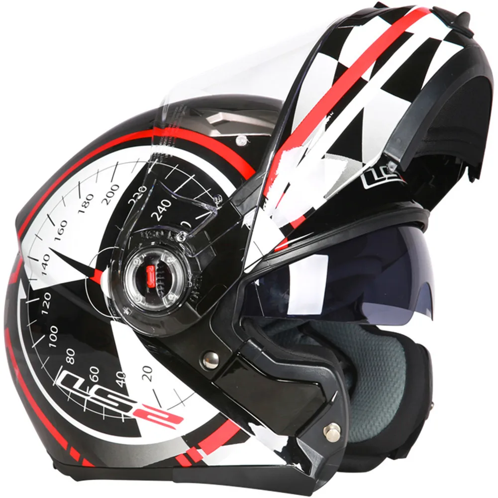 LS2 FF370 мотоциклетный Filp up модульный шлем с полным лицом для гонок Casco Moto Capacetes de