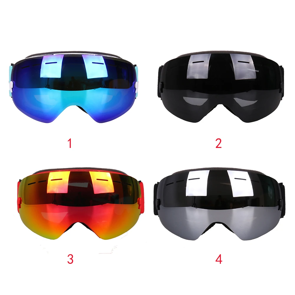 Сноуборд анти противотуманные очки Защита от пыли и ветра двойные линзы