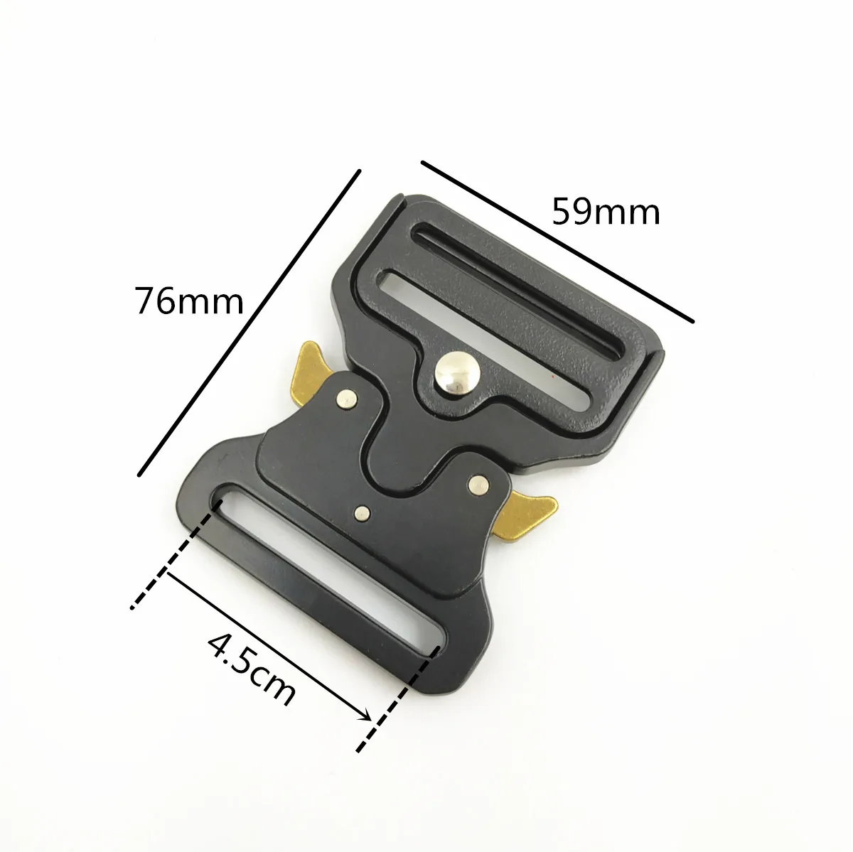 45mm 2,5/3,8/4,5/5 см Сильный быстрая боковыми металлическими пряжками DIY открытый Спортивная одежда куртка ремень ремешки - Color: 45mm