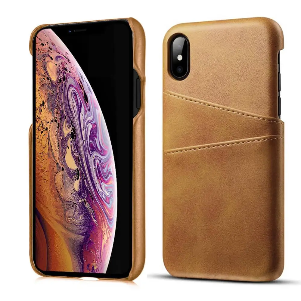 Тонкий из искусственной кожи чехол для iPhone X XR XS MAX 11 pro max роскошный задний Чехол держатель для карт кошелек для 8 7 6 6s plus чехол s кожаный - Цвет: Kaqi