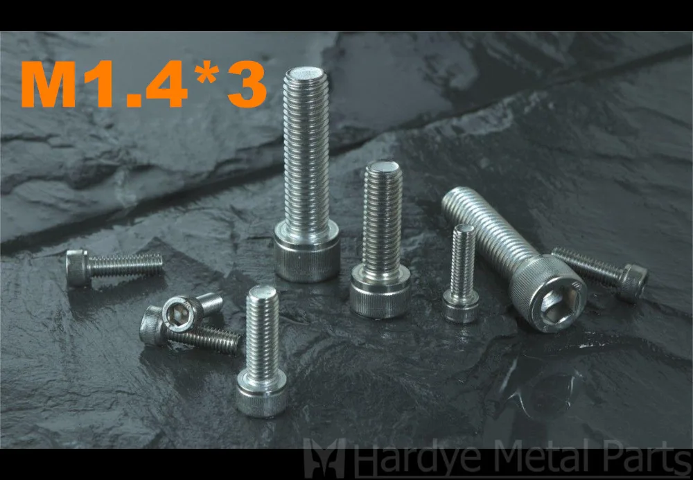 500 шт./лот M1.4 * 3 DIN912 нержавеющая сталь Шестигранная крышка винта|socket cap screw|cap screwscrew