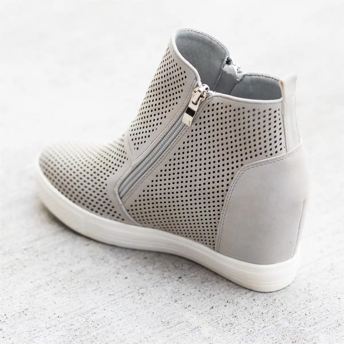 Женская Повседневная обувь LASPERAL кожаные кроссовки с боковой молнией на